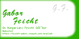 gabor feicht business card